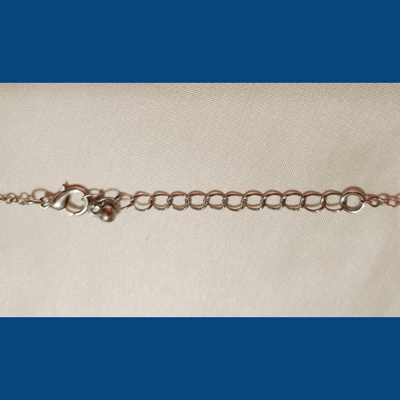 Hello Sailor silver necklace w/ anchor charm, 18"-20" NWOT - Picture 3 of 3